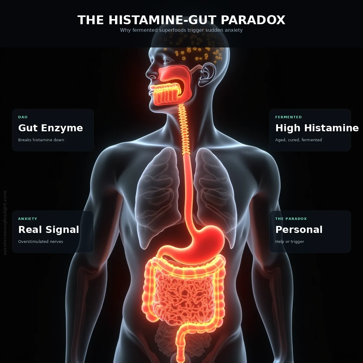 The Histamine-Gut Paradox: Why Fermented Superfoods Trigger Sudden Anxiety