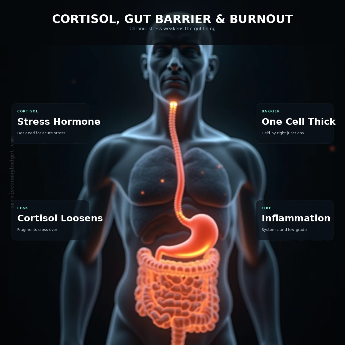 Cortisol and Gut Barrier Permeability: The Burnout Connection