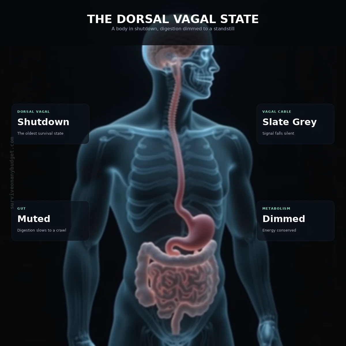 The Dorsal Vagal Freeze: Why Severe Burnout Paralyzes Gut Motility and Metabolism