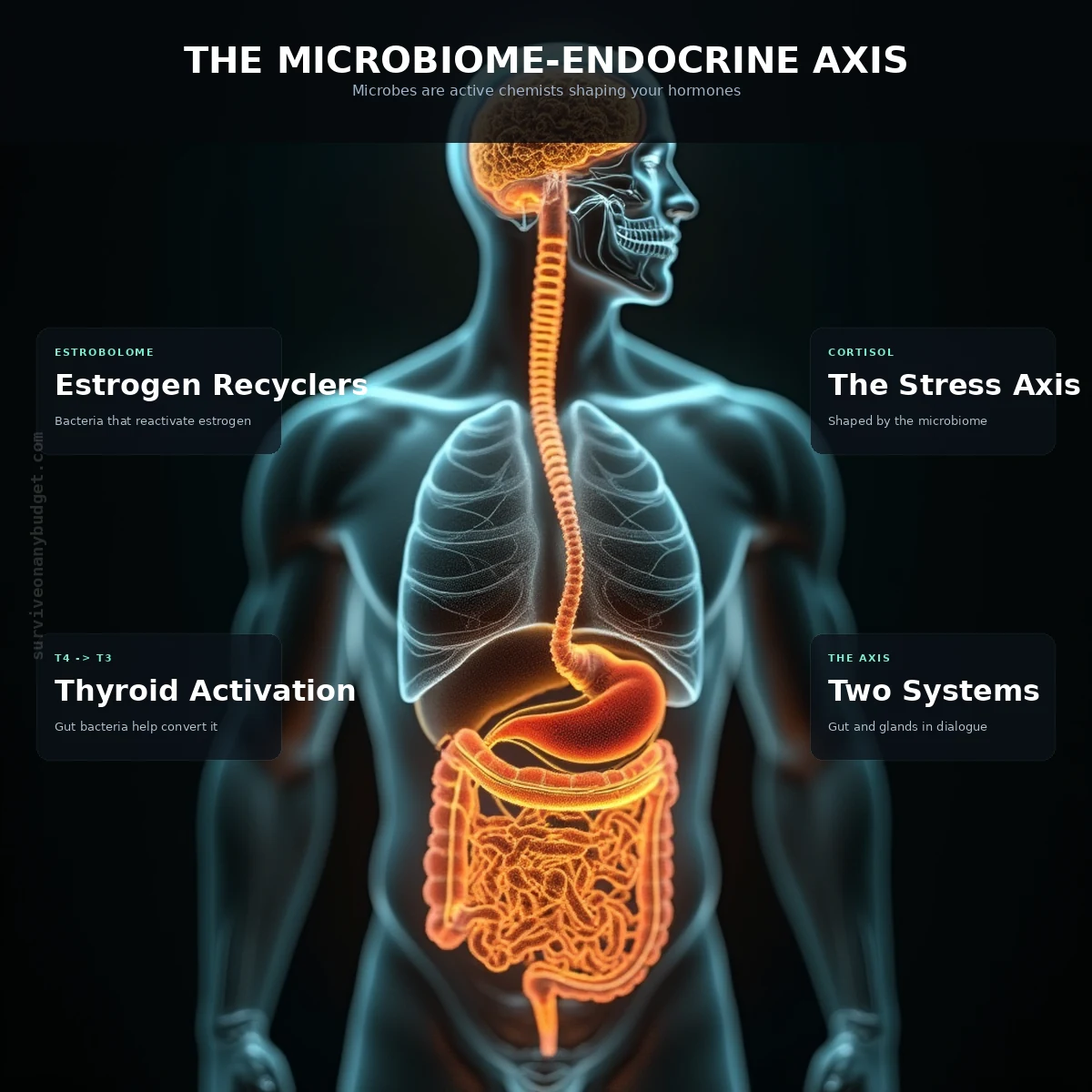 The Microbiome-Endocrine Axis: How Microbes Regulate Hormones